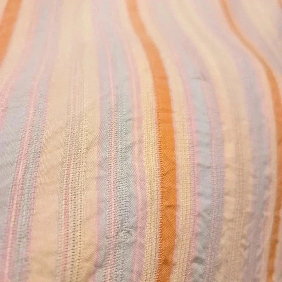 Philosophy White and Orange Striped Blouse - Picture 9 of 9